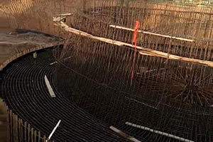 楚雄砼烟囱新建施工现场